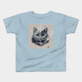 Snowflake Cat Kids T-Shirt